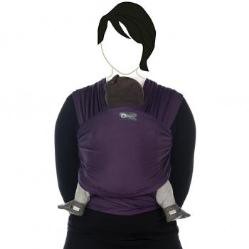 Babylonia Tricot-Slen Organic 964 bufanda Portage Deep Purple 1