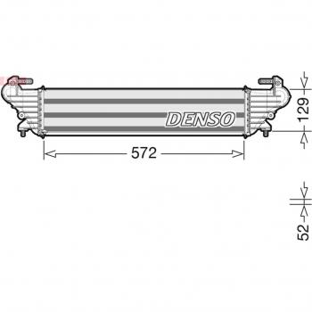 Intercooler DENSO DIT09121 - Componente de calidad OE, refrigeración de aire de carga