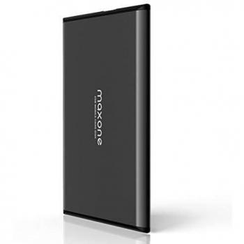 Maxone External Hard Drive 1TB HDD 2.5 Ultra Slim Aluminum USB 3.0 Backup for PC/Desktop/Laptop/TV/Mac/MacBook/XBox/PS4/Chromebook/Windows - Charcoal