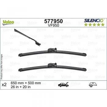 Limpiaparabrisas VALEO 577950, Silencio, Longitud 650+500mm, Delantero, 2 Pieza para BMW: X3, X4, iX3 & JAGUAR: