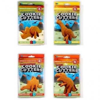 Suck UK SK COOKIEDINO1 - Molde de galletas de 4 piezas