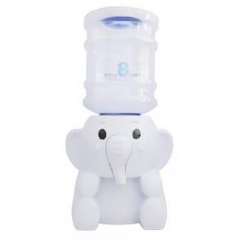 Dispensador de Agua Forma de Mini Elefante Embotellada Presión Regulador Enfriador de Agua - Blanco