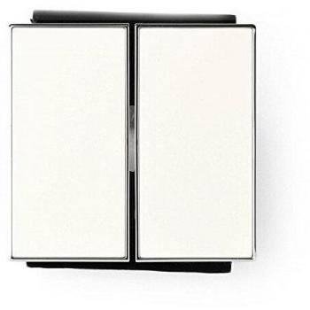 Niessen 8511 TECLA Doble INT/CONM BL, Blanco