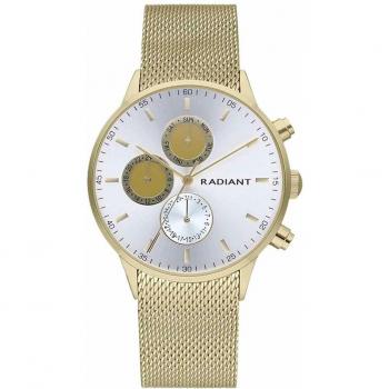 Radiant - Reloj de hombre Makers RA601703 de acero y correa dorada