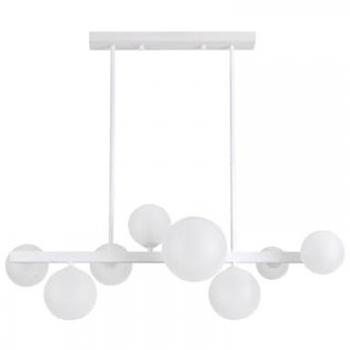 Lámpara de Techo Alargada Lozolla Blanca 8xG9 (3747xØ75x22,5 cm)