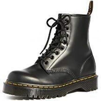 Dr. Martens 1460 Bex Black Leather Lace-Up Boots Unisex Size 42