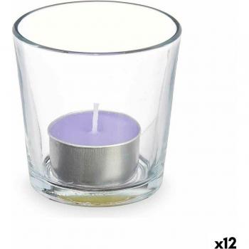 Vela Perfumada Vaso Lavanda 7 x 7 x 7 cm (12 Unidades)