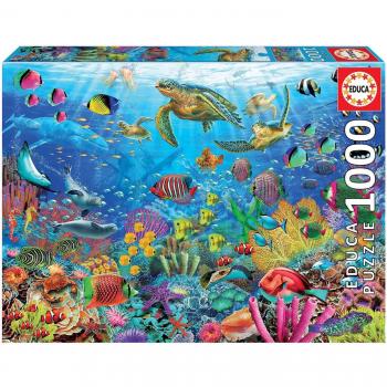Puzzle de 1000 piezas Tortugas en el Paraíso - Educa, diversión para adultos