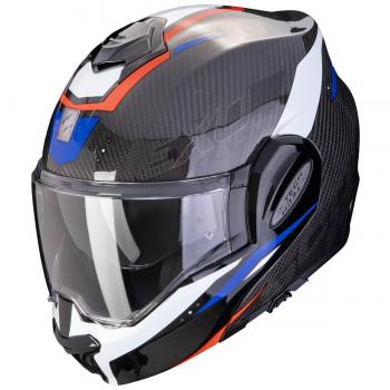 Casco EXO-TECH EVO CARBON ROVER Negro-Rojo-Azul (XS 54-55)