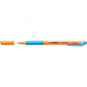 Rollerball tinta gel de baja viscosidad STABILO pointVisco - Caja con 10 unidades - Color turquesa