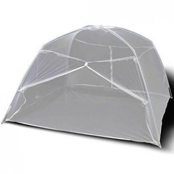 vidaXL Mosquitera Blanca con 2 Puertas Neto Mongolia 200 x 150 x 145 cm