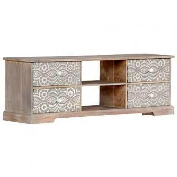 vidaXL TV Cabinet 120x30x40 cm Solid Acacia Wood