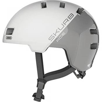 Abus Skurb ACE Urban Bicycle Helmet Silver White Size M