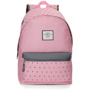 Pepe Jeans Molly Mochila Adaptable a Carro, Rosa, 42 cm