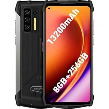 Ulefone Power Armor 13 Móvil Resistente, Batería 13200 mAh, Medición Distancia por Infrarrojos, 6,81'' 48MP Cámara, Android 11 IP68 Smartphone Antigolpes, Helio G95 8GB 256GB, Carga Inalámbrica NFC