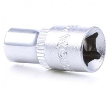 Juego de llaves de vaso YATO YT-05214, incluye piezas insertables de llave de cubo, tipo Torx e7, tamaño 1/4, fabricado en acero al cromo vanadio, acabado pulido para