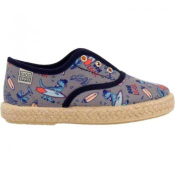 ZAPATILLAS ESPADRILLES NIÑO GIOSEPPO DRAVEIL 68619 GRIS