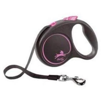 Flexi Design Small Retractable Dog Leash 5m Pink