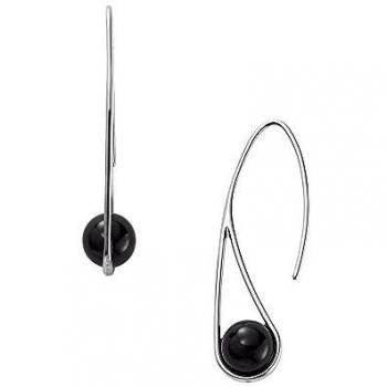 Skagen Pendientes colgantes para mujer, de acero inoxidable en tono plateado, SKJ1495040