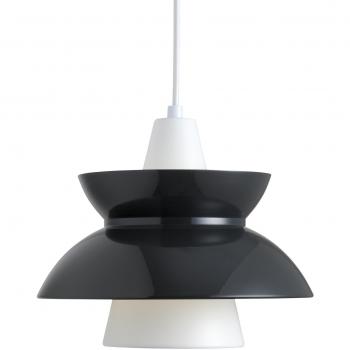 Lámpara colgante Doo-Wop gris oscuro de Louis Poulsen, diseño en aluminio, dimensiones 28,3 x 24,5 cm