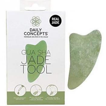 Daily Concepts Gua Sha 100% Authentic Jade Facial Tool Skin Reviving Quality Edges Massager