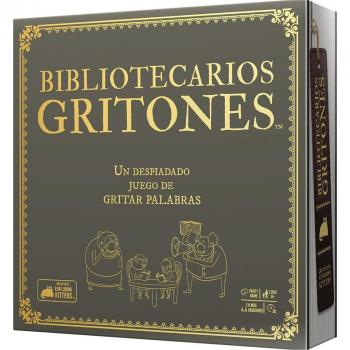 Exploding Kittens - Bibliotecarios Gritones Juego de Mesa, Edad Recomendada 7+ Años