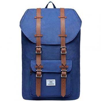 Mochila para portátil, Mochila de viaje al aire libre WIN•DF Bolso de escuela ocasional del vintage con gran capacidad para hombres y mujeres
