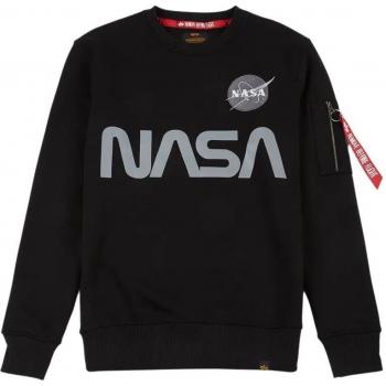 Alpha Industries NASA Reflective Men's Sweatshirt in Black, Size Medium