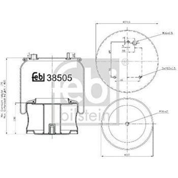 Febi-Bilstein 38505 Fuelle, suspensión neumática