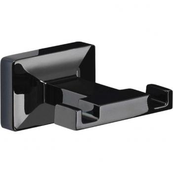 Percha doble Gran Torino Gedy en elegante color negro brillante