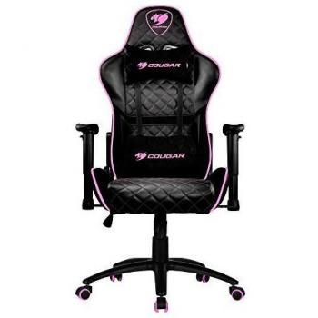 COUGAR Gaming Armor One EVA Sillón Gaming, Piel sintética, Negro, Rosa, Médium