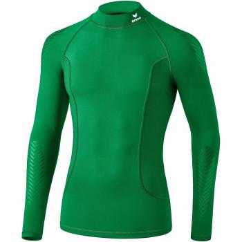 Erima Elemental manga larga con cuello alto futnki ONS Ropa, todo el año, infantil, color smaragd, tamaño 140