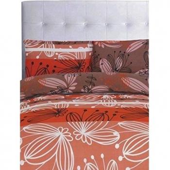 Casa Campo Juego De Funda Nórdica Aspen Rojo/Marrón Cama 90