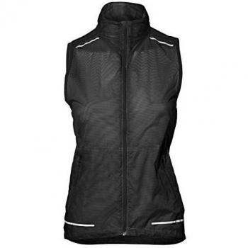 ASICS - 154530-0904 - Chaleco para Mujer, Mujer, Chaleco, 154530-0904, Negro, XS