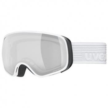 Uvex Máscara Esquí Scribble FM Sph - Gafas de esquí unisex para niños, color blanco y plateado, transparente, talla única
