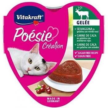 Vitakraft Poésie Gelatina con carne de caza, arandanos y hierbas 85 grs. 85 GR