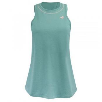 Babolat Camiseta Sin Mangas Cotton Turquesa Verde Mujer