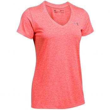 Under Armour Women 's Tech SSV Twist de manga corta, mujer, color Marathon Red, tamaño S