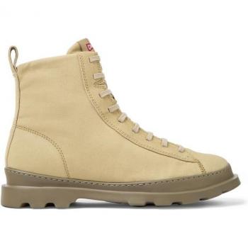 CAMPER Brutus Ankle Boots for Men in Beige, Size 43, Cotton Fabric