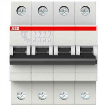 Interruptor Automático Magnetotérmico ABB SH204-C25 4P 25A Curva C 6kA
