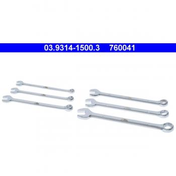 Kit de llaves poligonales/de boca ATE 03.9314-1500.3