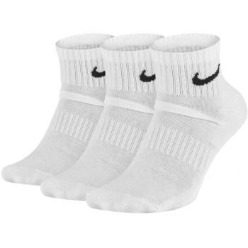 Nike Everyday Cush Ankle Sports Socks 3 Pack - White - Size: 46-50