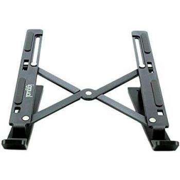 iggual Soporte portátil plegable aluminio gris 17