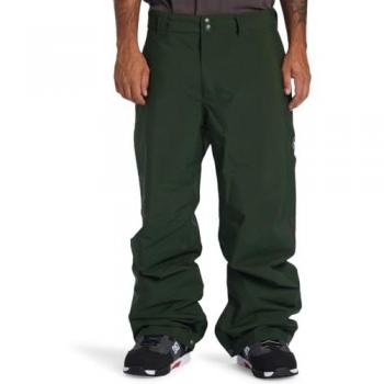 Pantalón largo de esquí DC Shoes Snow verde oscuro para hombre, modelo estándar Mountain View