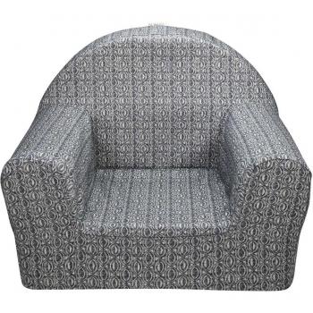 Sillón infantil relleno de espuma antideslizante Jyoko, antimanchas Ethnic Blue