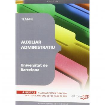 Auxiliar Administratiu Universitat de Barcelona. Temari