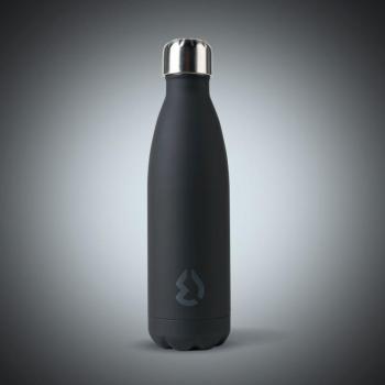 Botella Térmica Water Revolution 500ml Negra - 24 horas frío, 12 horas caliente