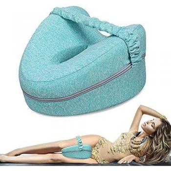 KANRAX Almohadas posicionadoras de Pierna– Mejor para Pierna, Espalda, y Rodilla Pain- cuña de Espuma con Efecto Memoria Pierna Almohada con Funda extraíble -Verde