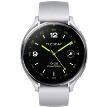 Xiaomi Watch 2 Caja plata y correa gris claro Smartwatch