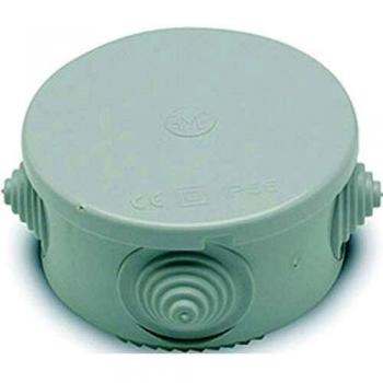 Caja Elec Estanca Ø84x50mm Red. Con Conos Abs Gr Famat 0